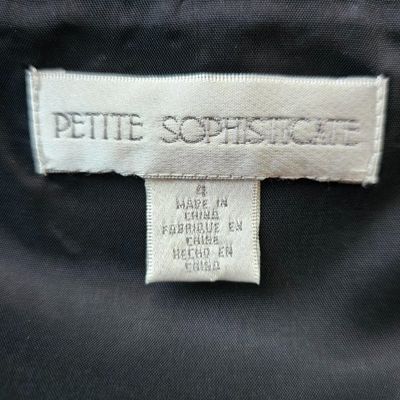 Petite Sophisticate Square-Neck Sleeveless Embroidered Top | NWOT | 4P | Black - Picture 14 of 16